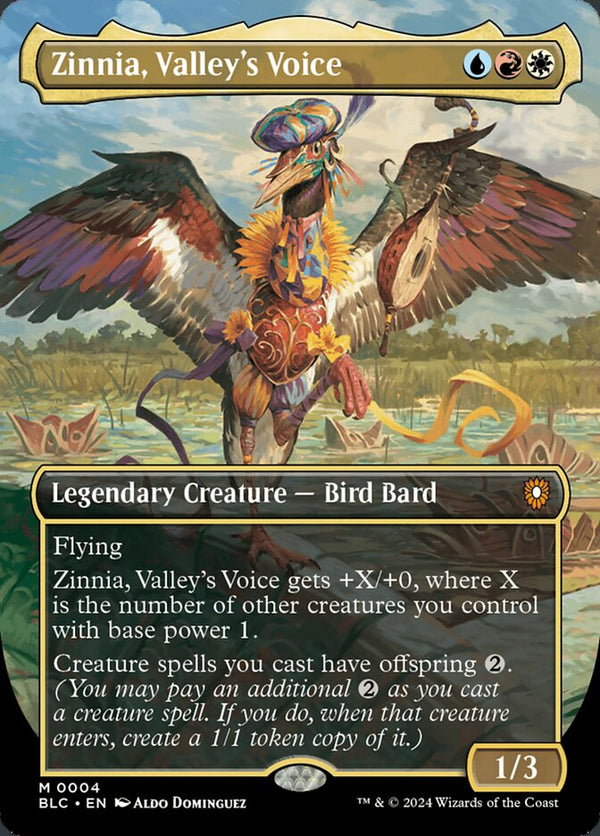 Zinnia, Valley's Voice (Borderless) - Magic: The Gathering