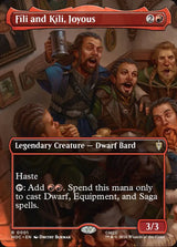 Fili and Kili, Joyous (Borderless) - Magic: The Gathering