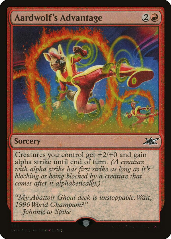 Aardwolf's Advantage (Galaxy Foil) - Magic: The Gathering