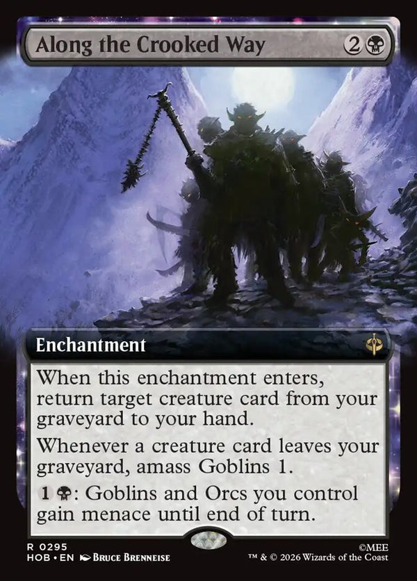 Along the Crooked Way (Extended Art) (HOB 295) - Magic: The Gathering