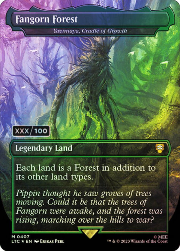Fangorn Forest - Yavimaya, Cradle of Growth (Serial Numbered) - Magic: The Gathering