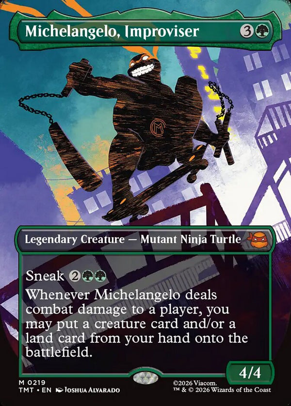 Michelangelo, Improviser (Borderless) - Magic: The Gathering