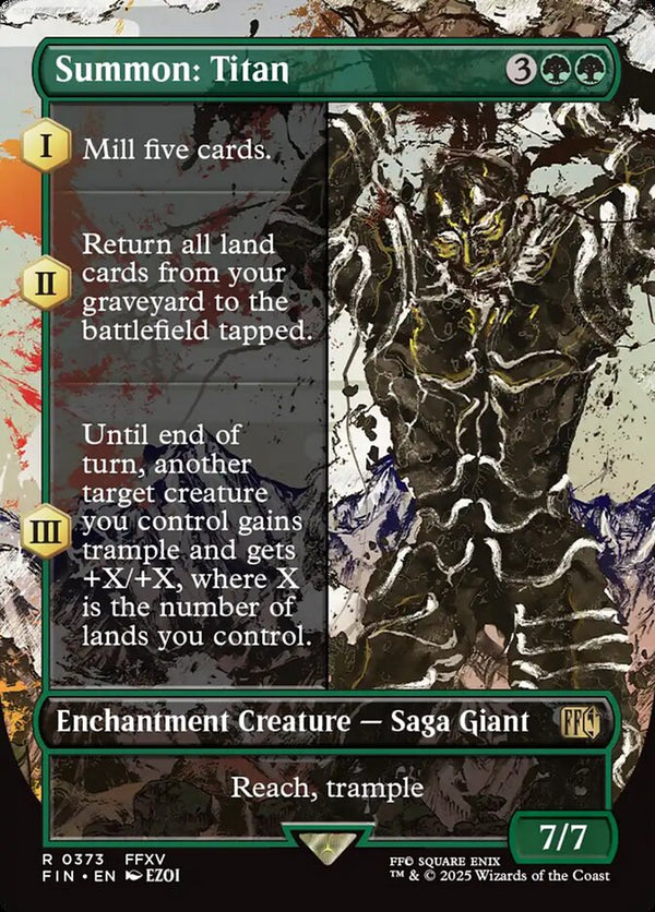Summon: Titan (Borderless) - Magic: The Gathering