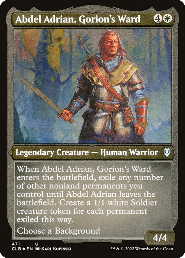 Abdel Adrian, Gorion's Ward (Foil Etched) - Magic: The Gathering