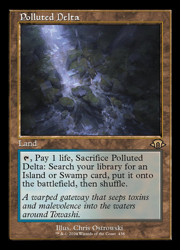Polluted Delta (Retro Frame) - Magic: The Gathering