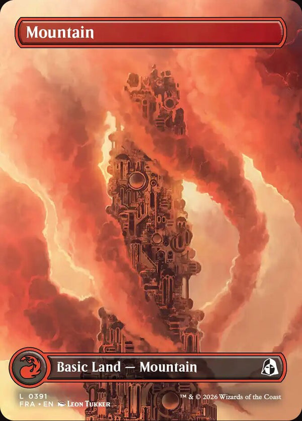Mountain (Borderless) (0391) - Magic: The Gathering