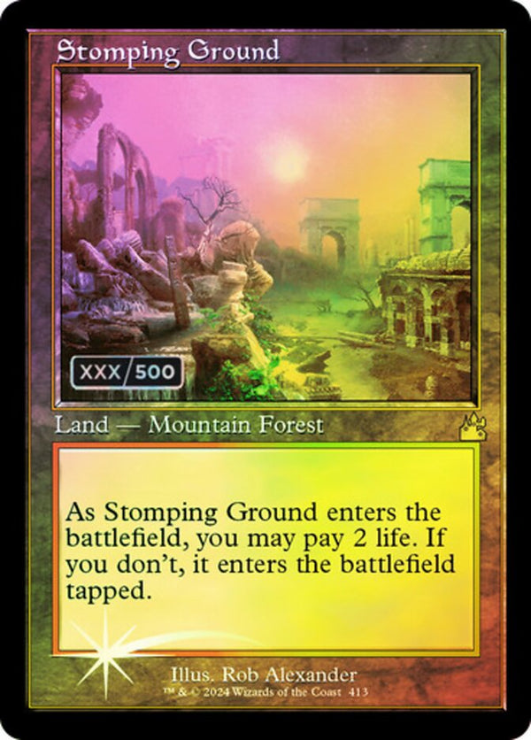 Stomping Ground (Retro Frame) (Serial Numbered) - Magic: The Gathering