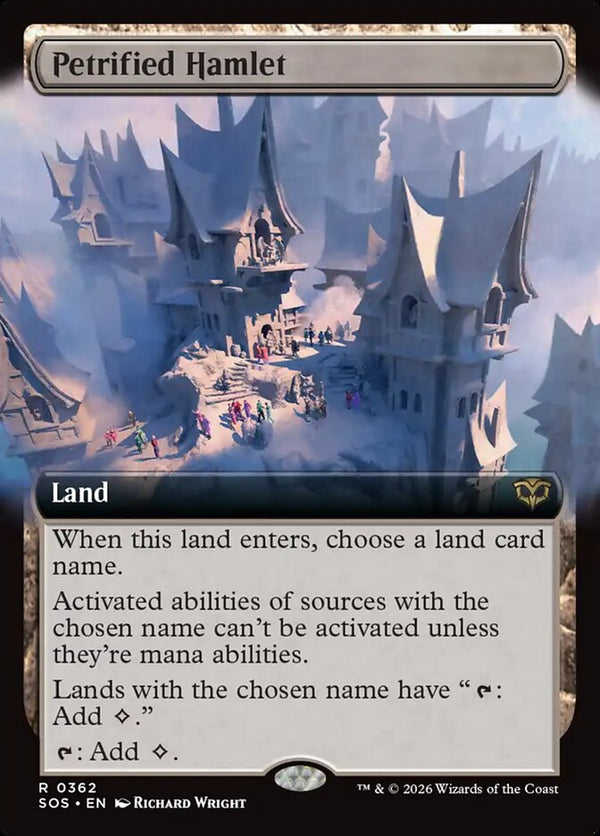 Petrified Hamlet (Extended Art) - Magic: The Gathering