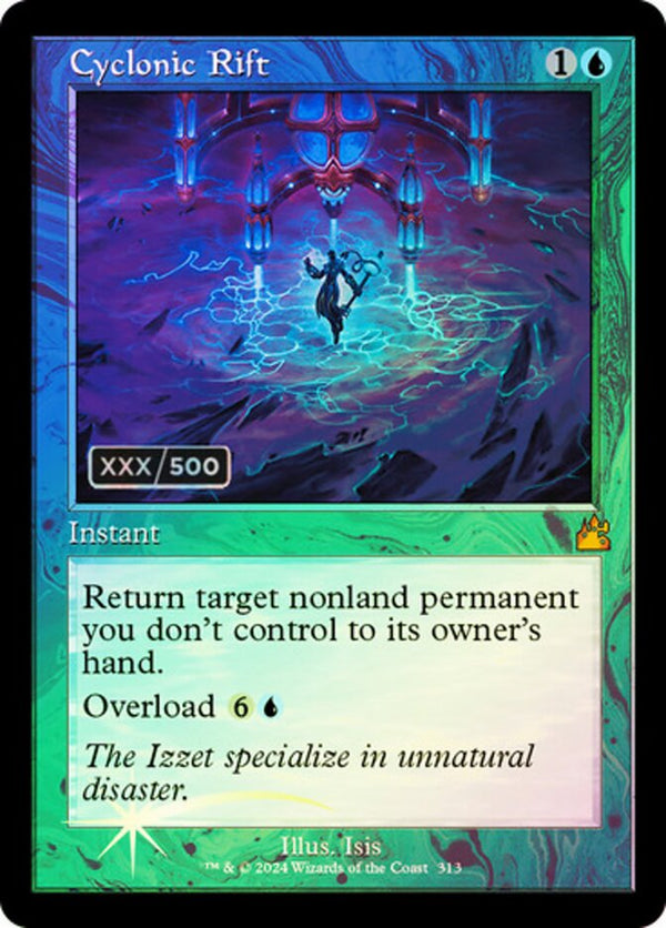 Cyclonic Rift (Retro Frame) (Serial Numbered) - Magic: The Gathering