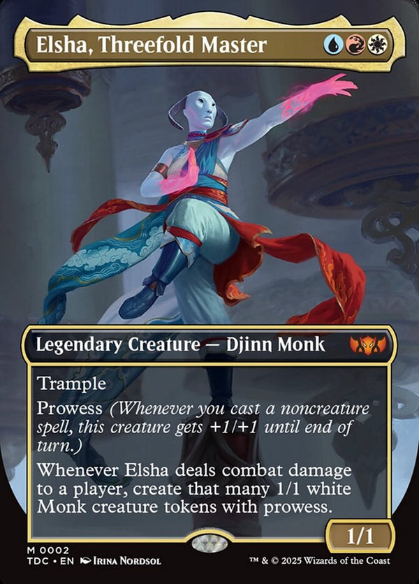 Elsha, Threefold Master (Borderless) - Magic: The Gathering