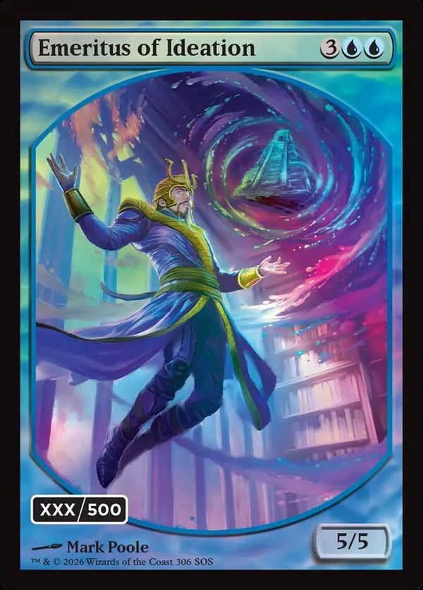 Emeritus of Ideation (Retro Frame) (Serial Numbered) (Double Rainbow Foil) - Magic: The Gathering