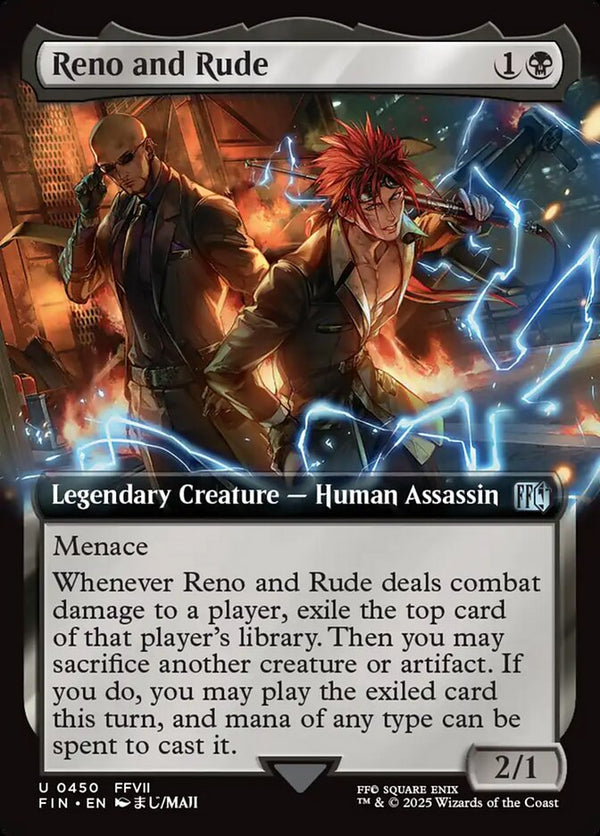 Reno and Rude (Extended Art) - Magic: The Gathering