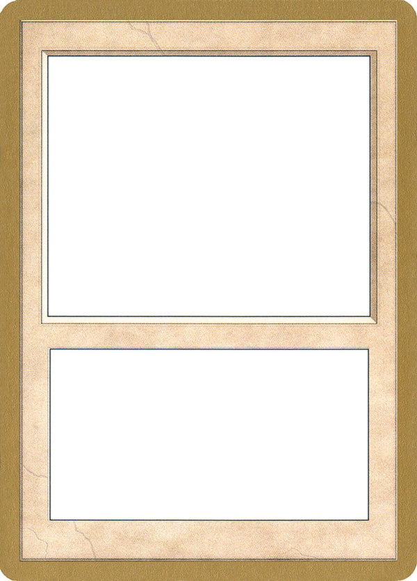 2002 World Championship Blank Card - Magic: The Gathering
