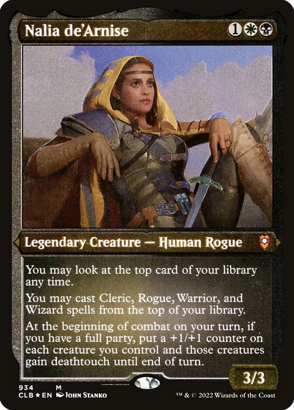 Nalia de'Arnise (Display Commander) - Thick Stock - Magic: The Gathering