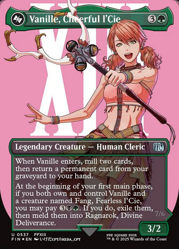 Vanille, Cheerful l'Cie (Borderless) (Surge Foil) - Magic: The Gathering