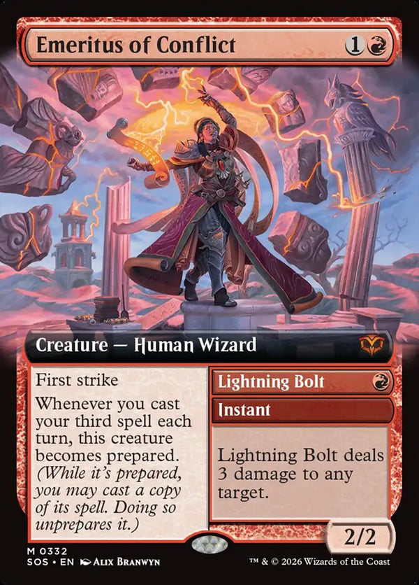 Emeritus of Conflict (Extended Art) - Magic: The Gathering