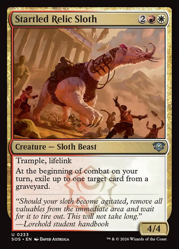 Startled Relic Sloth (SOS 233) - Magic: The Gathering