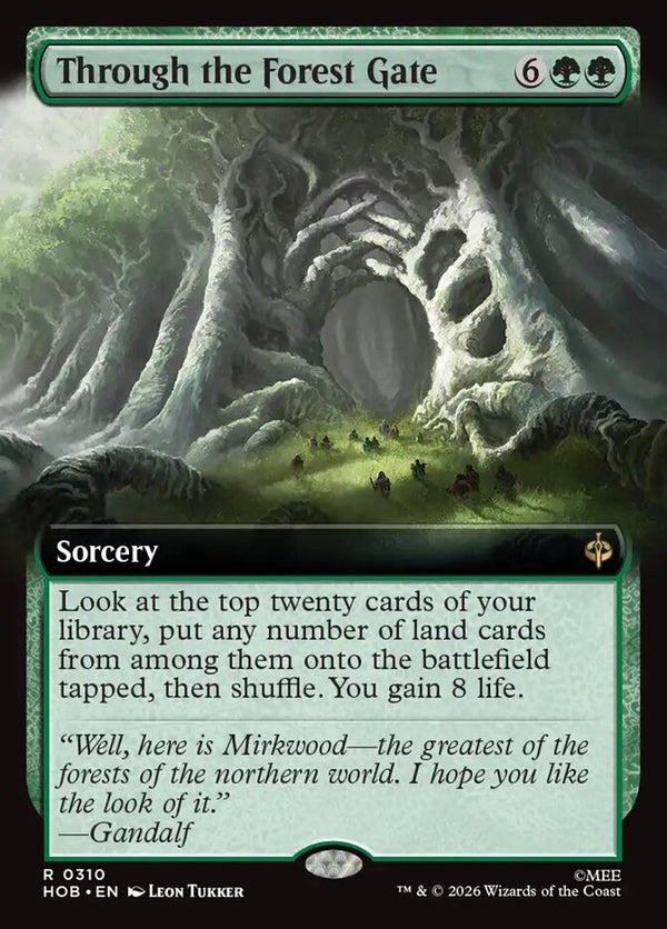 Through the Forest Gate (Extended Art) (HOB 310) - Magic: The Gathering