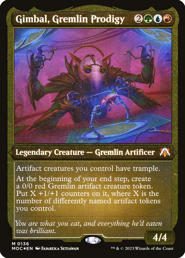Gimbal, Gremlin Prodigy (Display Commander) - Thick Stock - Magic: The Gathering