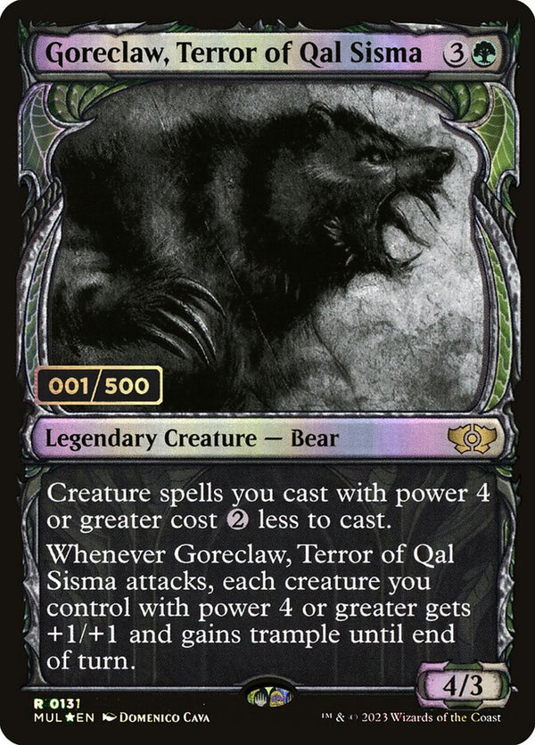 Goreclaw, Terror of Qal Sisma (Serial Numbered) - Magic: The Gathering