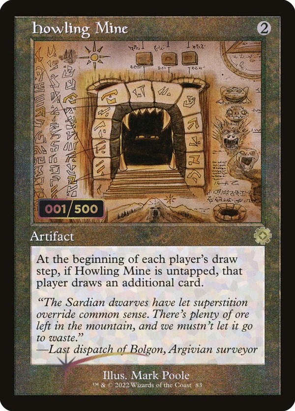 Howling Mine (Schematic) (Serial Numbered) - Magic: The Gathering
