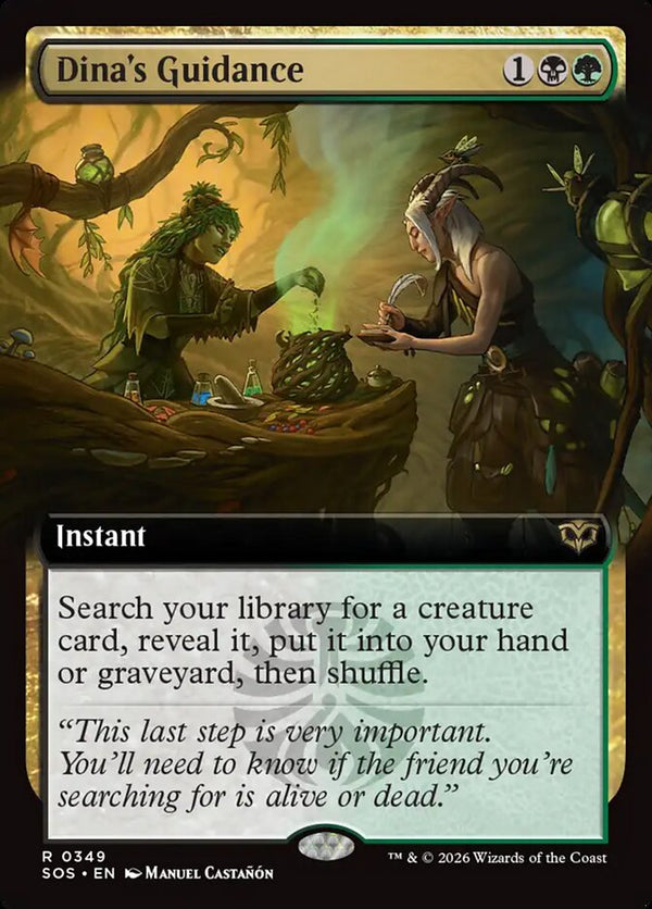 Dina's Guidance (Extended Art) - Magic: The Gathering