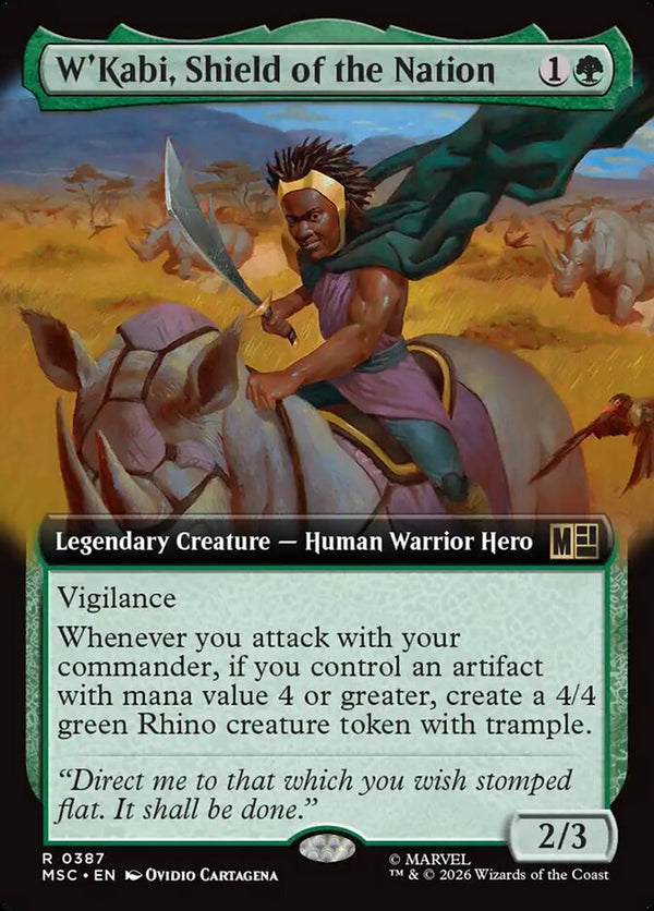 W'Kabi, Shield of the Nation (Extended Art) - Magic: The Gathering
