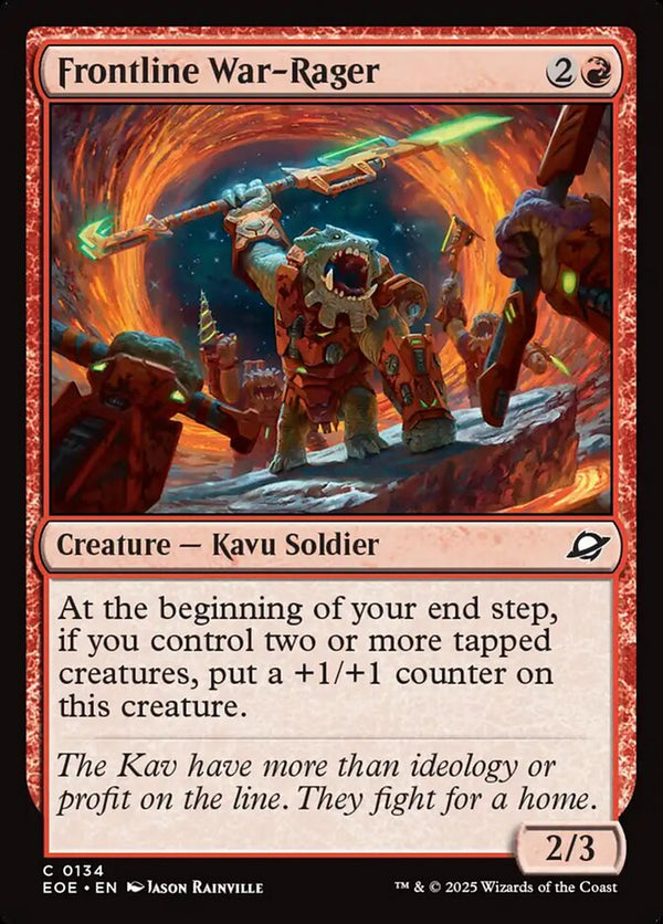 Frontline War-Rager - Magic: The Gathering