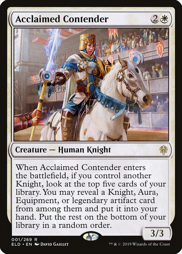 Acclaimed Contender (ELD 1) - Magic: The Gathering