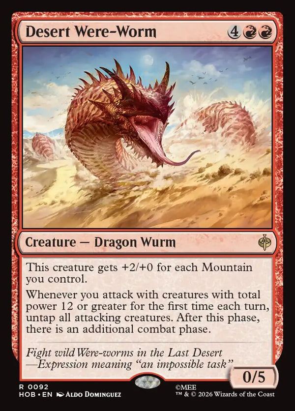 Desert Were-Worm (HOB 92) - Magic: The Gathering