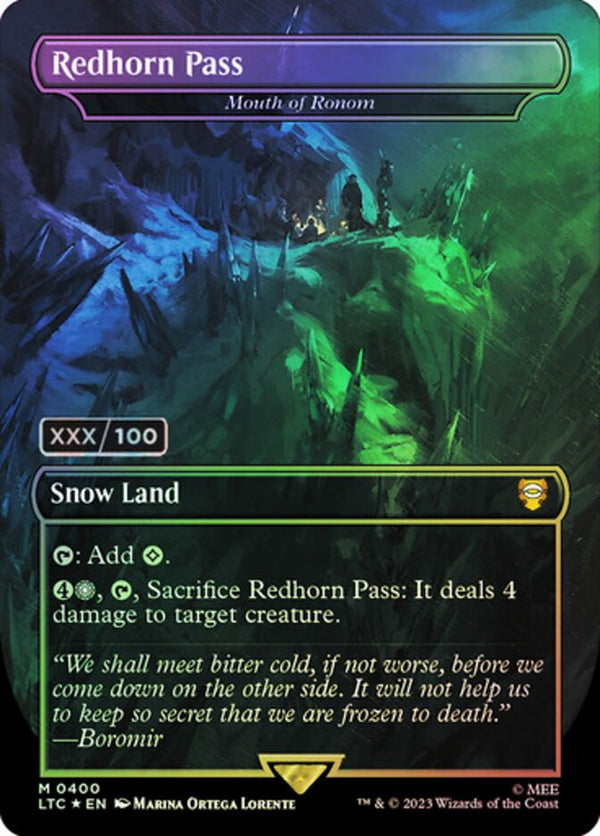 Redhorn Pass - Mouth of Ronom (Serial Numbered) - Magic: The Gathering
