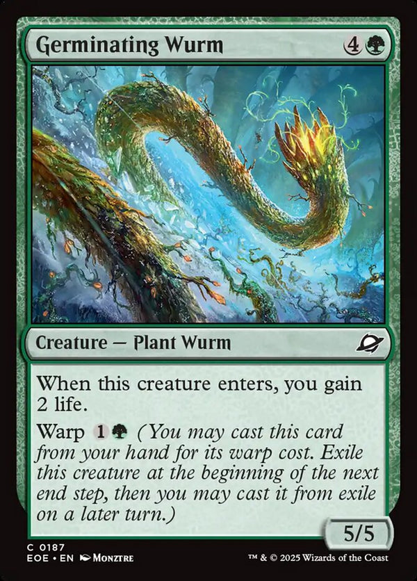 Germinating Wurm - Magic: The Gathering