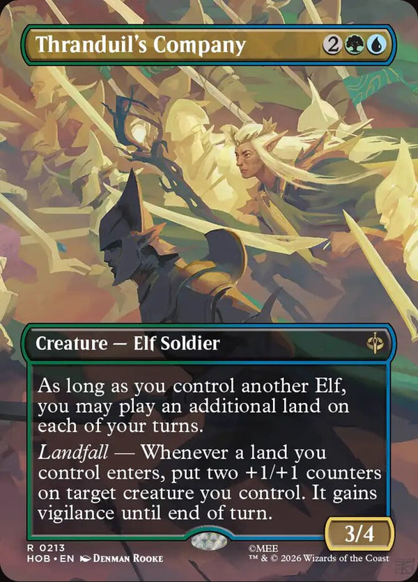 Thranduil's Company (Borderless) (HOB 213) - Magic: The Gathering