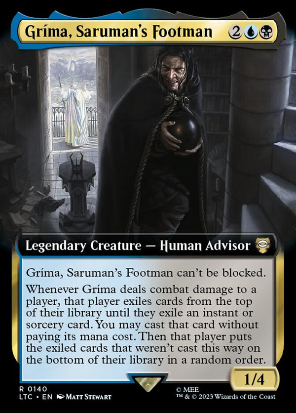 Grima, Saruman's Footman (Extended Art) - Magic: The Gathering