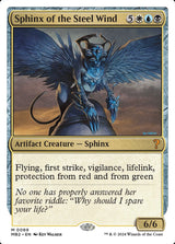 Sphinx of the Steel Wind (White Border) - Magic: The Gathering