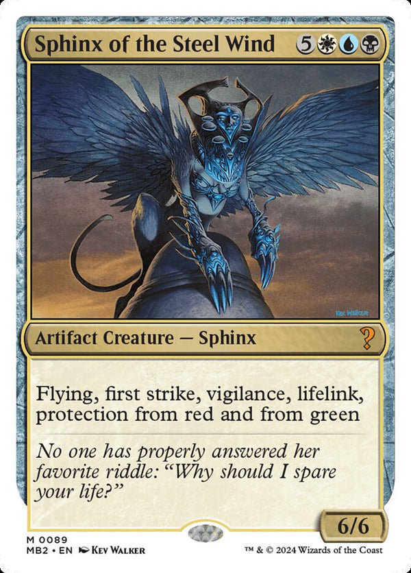 Sphinx of the Steel Wind (White Border) - Magic: The Gathering