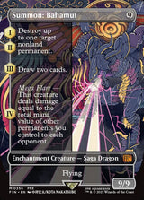 Summon: Bahamut (Borderless) - Magic: The Gathering