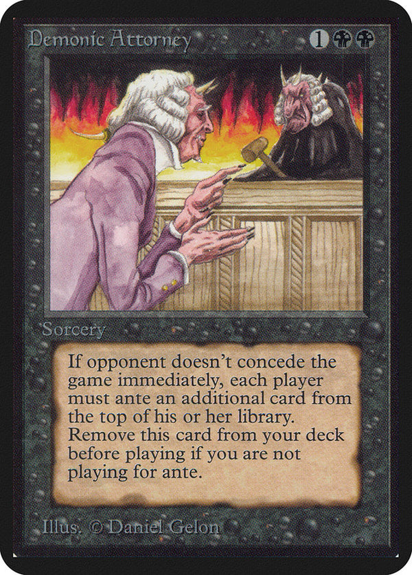 Demonic Attorney - Magic: The Gathering