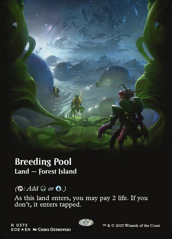 Breeding Pool (Borderless) (Galaxy Foil) - Magic: The Gathering