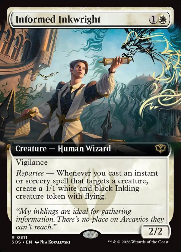 Informed Inkwright (Extended Art) - Magic: The Gathering