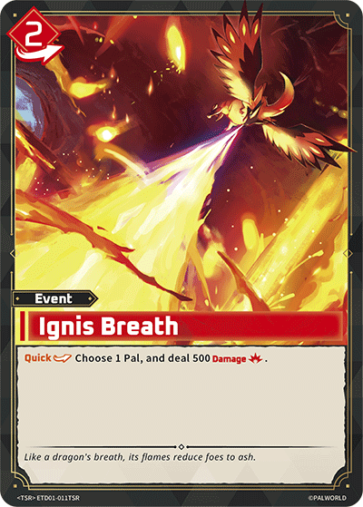 Ignis Breath (TSR) (ETD01-011TSR) - Palworld