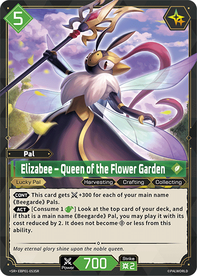 Elizabee - Queen of the Flower Garden (SR) (EBP01-053SR) - Palworld