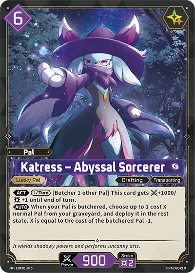 Katress - Abyssal Sorcerer (EBP01-075) - Palworld