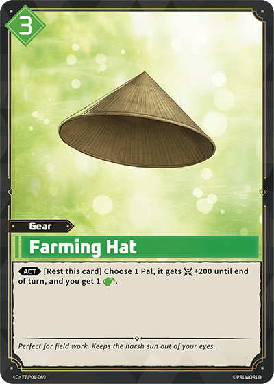 Farming Hat (EBP01-069) - Palworld