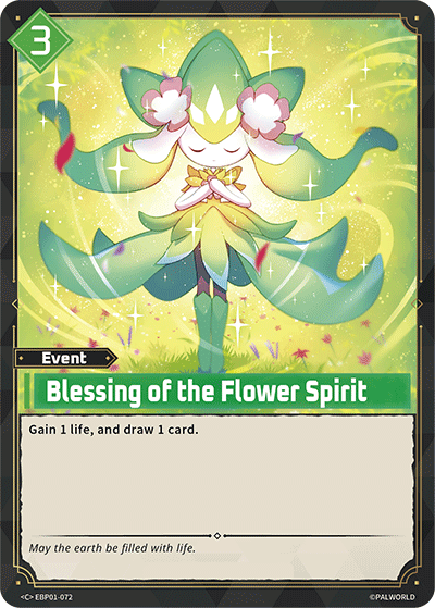 Blessing of the Flower Spirit (EBP01-072) - Palworld