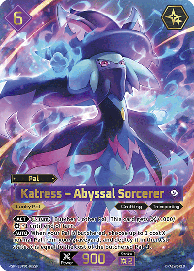 Katress - Abyssal Sorcerer (SP) (EBP01-075SP) - Palworld